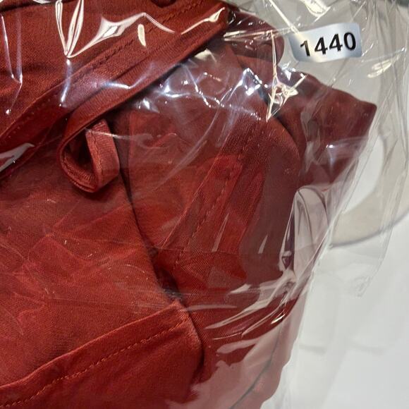 Anthropologie Burnt Orange Satin Slip Dress XS - Picture 11 of 11